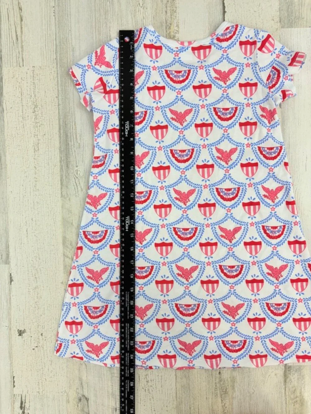 The Beaufort Bonnet Company Polly Play Dress American Swag Sz 8 Patriotic